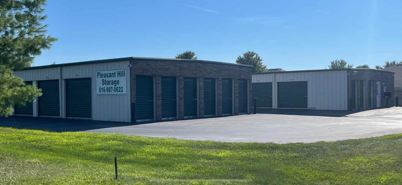 Pleasant Hill Storage is very close to Lee’s Summit, Greenwood, Blue Springs, and Harrisonville, Missouri. We are just off Route 7, so come and visit us or rent a unit online today! Pleasant Hill Storage is very close to Lee’s Summit, Greenwood, Blue Springs, and Harrisonville, Missouri. We are just off Route 7, so come and visit us or rent a unit online today!